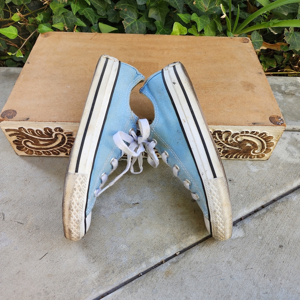 Light Blue Converse - Picture 4 of 8